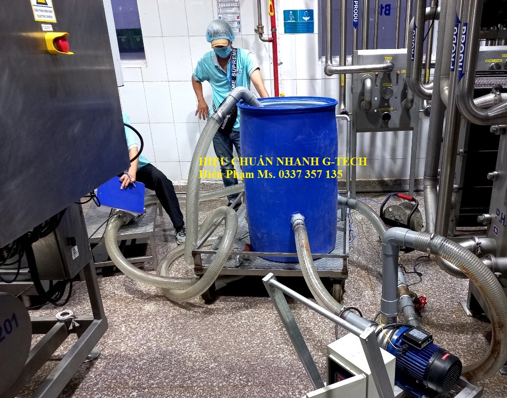 Hiệu chuẩn thiết bị đo lưu lượng flow meter tại nhà máy.