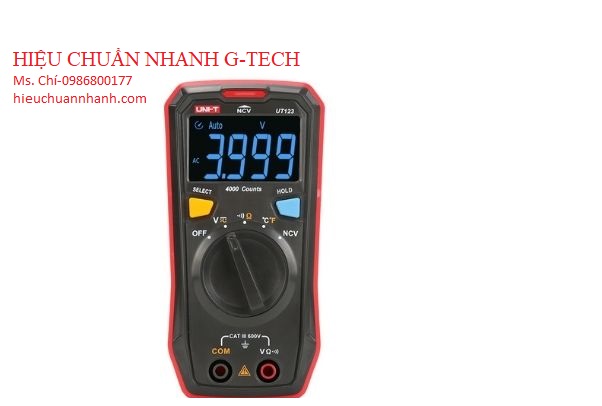 Hiệu chuẩn Đồng hồ vạn năng bỏ túi UNI-T UT123 (600V,±0.5%).Hiệu chuẩn nhanh G-tech