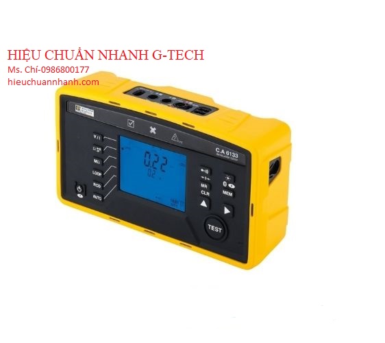  Hiệu chuẩn thiết bị kiểm tra lắp đặt điện đa năng Chauvin Arnoux C.A 6133.Hiệu chuẩn nhanh G-tech