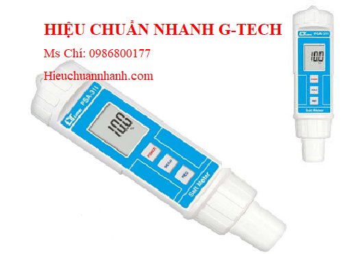 Hiệu chuẩn  máy đo độ mặn của muối Lutron PSA-311 (0 ~ 12.0 %).Hiệu chuẩn nhanh G-tech