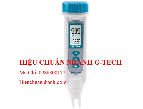 Hiệu chuẩn máy đo độ mặn và nhiệt độ EXTECH EC170 (0~70.0ppt, 0 to 50°C).Hiệu chuẩn nhanh G-tech