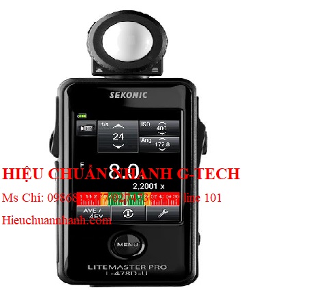 Hiệu chuẩn máy đo cường độ ánh sáng LiteMaster Pro SEKONIC L-478D-U (-2~22.9 EV).Hiệu chuẩn nhanh G-tech