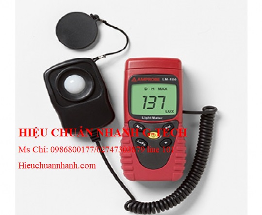 Hiệu chuẩn thiết bị đo cường độ ánh sáng Amprobe LM-100.Hiệu chuẩn nhanh G-tech