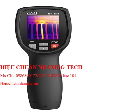 Hiệu chuẩn camera nhiệt CEM DT-870 (-20℃~380℃, 80×80 pixels).Hiệu chuẩn nhanh G-tech