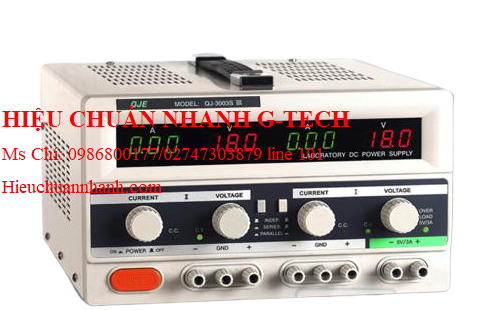 Hiệu chuẩn bộ nguồn DC QJE QJ3003XE.Hiệu chuẩn nhanh G-tech