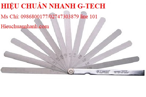 Mua bán thước lá đo khe hở ASAKI 300 x 17 AK-0142 kèm hiệu chuẩn.Hiệu chuẩn G-tech