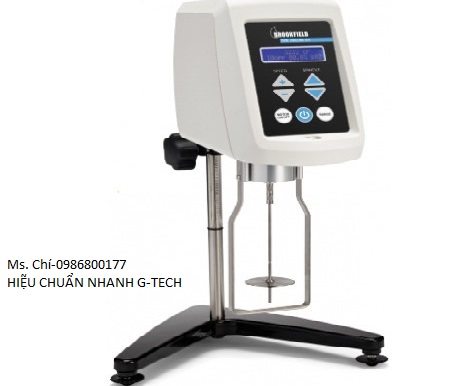Mua bán máy đo độ nhớt màn hình LCD lớn Brookfield DV1MLVTJ0 (15 – 2,000,000 mPa*s/cP) kèm hiệu chuẩn.Hiệu chuẩn nhanh G-tech