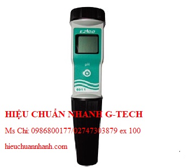 Hiệu chuẩn máy đo pH cầm tay (chống nước) EZDO 6011 (0~14.0 pH; ±0.1+1 digit). Hiệu chuẩn nhanh G-tech