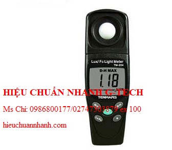 Hiệu chuẩn thiết bị đo cường độ ánh sáng TENMARS TM-204 (20〜200000Lux). Hiệu chuẩn nhanh G-tech