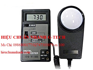 Hiệu chuẩn thiết bị đo cường độ ánh sáng TENMARS YF-1065 (20000 Lux). Hiệu chuẩn nhanh G-tech