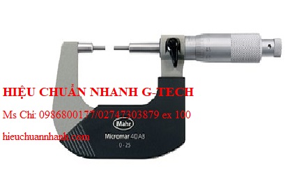 Hiệu chuẩn panme đo ngoài cơ khí Mahr 4134920DKS (40 AB, 0-1"). Hiệu chuẩn nhanh G-tech