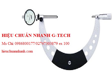 Hiệu chuẩn  Panme đo ren ngoài INSIZE 3639-200 (175-200mm; Có măng sông). Hiệu chuẩn nhanh G-tech