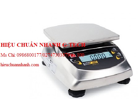 Hiệu chuẩn cân thủy sản Ohaus Valor 3000 V31XW301 (300g/0.1g). Hiệu chuẩn nhanh G-tech