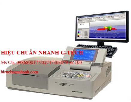 Hiệu chuẩn máy quang phổ hai chùm tia LABOMED UV-VIS Spectro UVD-2950. Hiệu chuẩn nhanh G-tech