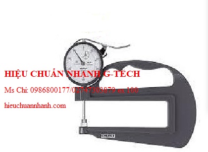 Hiệu chuẩn đồng hồ đo độ dày vật liệu kiểu cơ MITUTOYO 7323 (0-20mm/ 0.01mm). Hiệu chuẩn nhanh G-tech