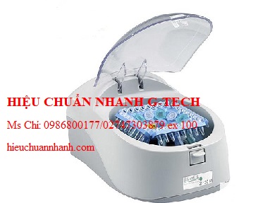 Hiệu chuẩn máy ly tâm mini HERMLE Z 130 M (5500 rpm). Hiệu chuẩn nhanh G-tech