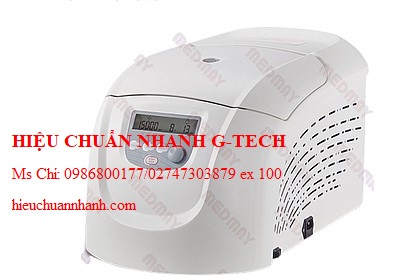 Hiệu chuẩn máy ly tâm lạnh để bàn tốc độ cao Medmay MC4001 (15000rpm; 21380×g). Hiệu chuẩn nhanh G-tech