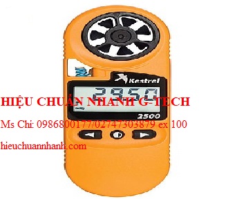 Hiệu chuẩn máy đo vi khí hậu và quan trắc thời tiết Kestrel 2500. Hiệu chuẩn nhanh G-tech