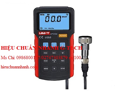 Hiệu chuẩn máy đo độ rung UNI-T UT315A (0~199.9m/s²). Hiệu chuẩn nhanh G-tech