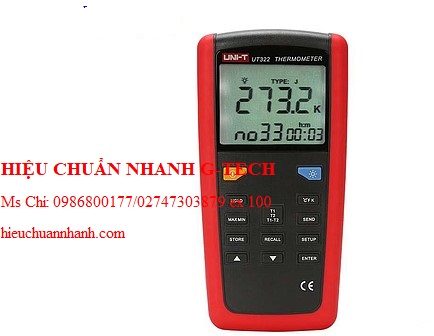 Hiệu chuẩn thiết bị đo nhiệt độ tiếp xúc cầm tay UNI-T UT322 (K,J,T,E,Dual Input). Hiệu chuẩn nhanh G-tech