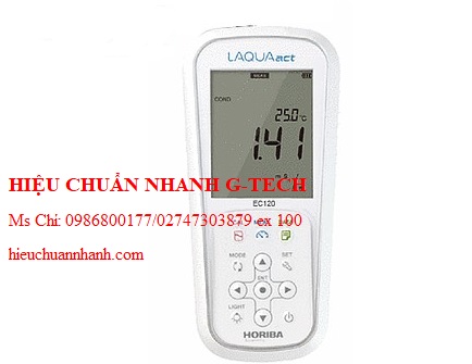 Hiệu chuẩn máy đo độ dẫn / điện trở / tổng hàm lượng chất rắn hòa tan (TDS) cầm tay HORIBA EC120-K. Hiệu chuẩn nhanh G-tech