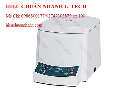 Hiệu chuẩn máy ly tâm để bàn tốc độ cao Medmay MC3014 (16000rpm; 17800×g). Hiệu chuẩn nhanh G-tech 