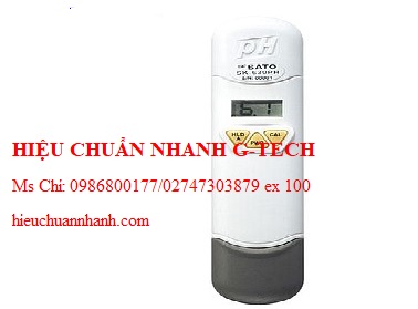 Hiệu chuẩn máy đo pH bỏ túi skSATO SK-630PH (2~12±0.6pH). Hiệu chuẩn nhanh G-tech