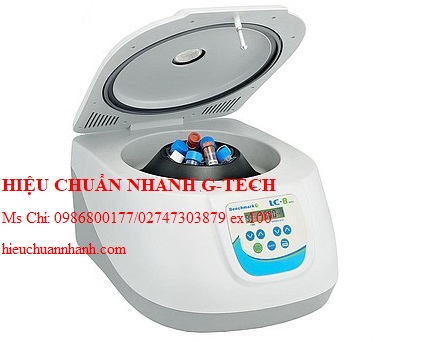 Hiệu chuẩn máy ly tâm LC-8 3500 Benchmark C3100-E (Max.3500 rpm). Hiệu chuẩn nhanh G-tech