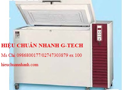 Hiệu chuẩn tủ lạnh âm sâu kiểu ngang GFL 6385 (500 lít, -50 đến -85 °C). Hiệu chuẩn nhanh G-tech