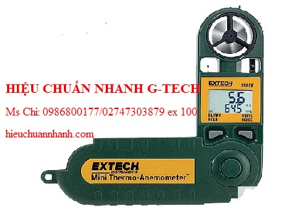 Hiệu chuẩn máy đo nhiệt độ, tốc độ gió, độ ẩm EXTECH 45158 (28m/s). Hiệu chuẩn nhanh G-tech