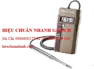 Hiệu chuẩn máy đo tốc độ gió dây nóng skSATO SK-73D (0~30m/s; 0~80°C). Hiệu chuẩn nhanh G-tech