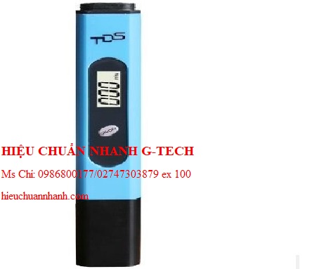Hiệu chuẩn bút đo EC/TDS và nhiệt độ HINOTEK TDS-1395 (0-1999mg/L, 1mg/L, 0°C-50°C, 0.1°C). Hiệu chuẩn nhanh G-tech