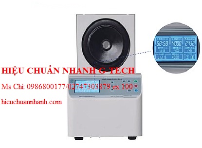 Hiệu chuẩn tủ ly tâm lạnh Zonkia KDC-120HR (15000rpm). Hiệu chuẩn nhanh G-tech