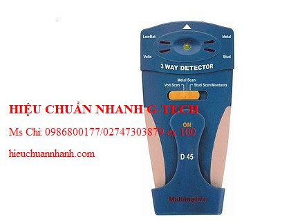 Hiệu chuẩn  máy dò đinh tán (gỗ, kim loại) và dây dẫn mang điện Multimetrix D45. Hiệu chuẩn nhanh G-tech