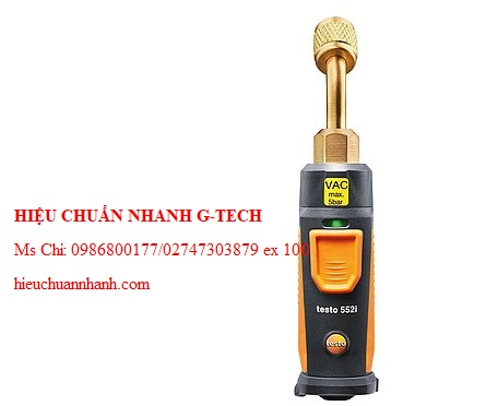 Hiệu chuẩn đầu đo áp suất chân không TESTO 552i (0~26.66 mbar; 0~20000 microns). Hiệu chuẩn nhanh G-tech
