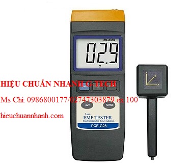 Hiệu chuẩn máy dò từ trường PCE G28 (0 ~ 2000 μT). Hiệu chuẩn nhanh G-tech