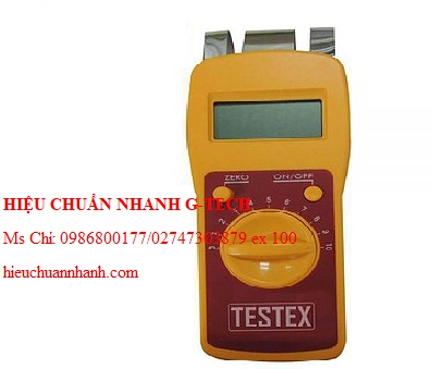 Hiệu chuẩn máy đo độ ẩm vải cầm tay Testex TF123B. Hiệu chuẩn nhanh G-tech