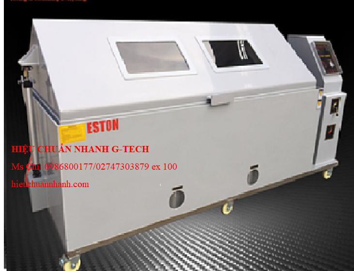 Hiệu chuẩn buồng phun sương muối kiểm tra ăn mòn ESTON YWX-150 (vỏ bằng PVC). Hiệu chuẩn nhanh G-tech