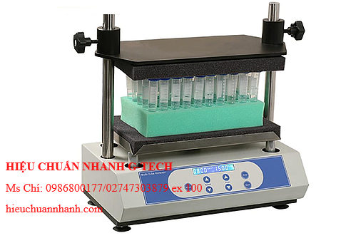 Hiệu chuẩn máy trộn mẫu nhiều ống HINOTEK MTV-100 (500~2500rpm). Hiệu chuẩn nhanh G-tech