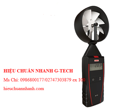 Hiệu chuẩn  máy đo tốc độ gió, nhiệt độ môi trường KIMO LV50 (0.3 - 35m/s, -20 đến +80°C). Hiệu chuẩn nhanh G-tech