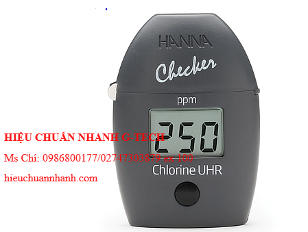 Hiệu chuẩn máy kiểm tra nồng độ Clo tổng thang đo siêu cao HANNA HI771 (0 - 500 ppm). Hiệu chuẩn nhanh G-tech