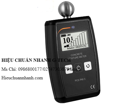 Hiệu chuẩn  máy đo độ ẩm Bê tông PCE PMI 3 (0,0~99,9%; 0,1%). Hiệu chuẩn nhanh G-tech