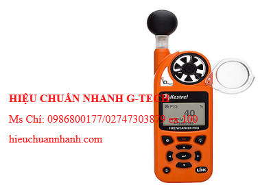 Hiệu chuẩn máy đo vi khí hậu trong Phòng cháy Chữa Cháy và cứu hộ Kestrel 5400FW. Hiệu chuẩn nhanh G-tech