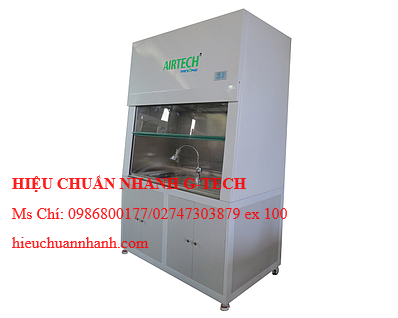 Hiệu chuẩn  tủ hút khí độc Airtech Thelong ATV-FH1200 (0.5 m/s). Hiệu chuẩn nhanh G-tech