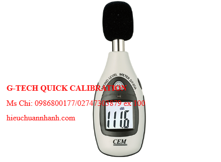 Calibration. CEM DT-85A noise level meter (35-130dB). Fast, reputable, quality calibration in Cambodia