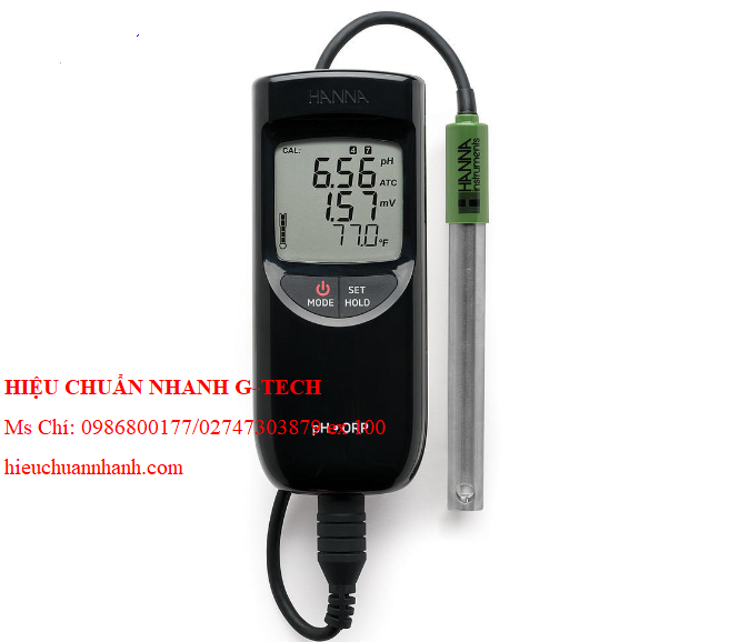 Hiệu chuẩn máy đo pH/ORP/nhiệt độ cầm tay HANNA HI991002. Hiệu chuẩn nhanh, uy tín, chất lượng tại Bắc Ninh