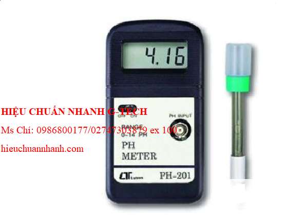Hiệu chuẩn Máy đo pH bỏ túi LUTRON PH-201 (0 ~ 14pH). Hiệu chuẩn nhanh, uy tín chất lượng tại Bình Dương