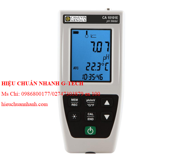 Hiệu chuẩn Máy đo độ PH Chauvin Arnoux CA 10101E (-2.00 - 16.00 pH). Hiệu chuẩn nhanh uy tín chất lượng tại Biên Hòa