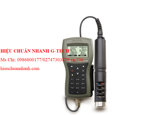Hiệu chuẩn  máy Đo pH/ISE/EC/DO Chống Thấm Nước HANNA HI9829-00102 (0.00 ~ 14.00 pH; Cáp 10m). Hiệu chuẩn nhanh, uy tín chất lượng tại Bình Định