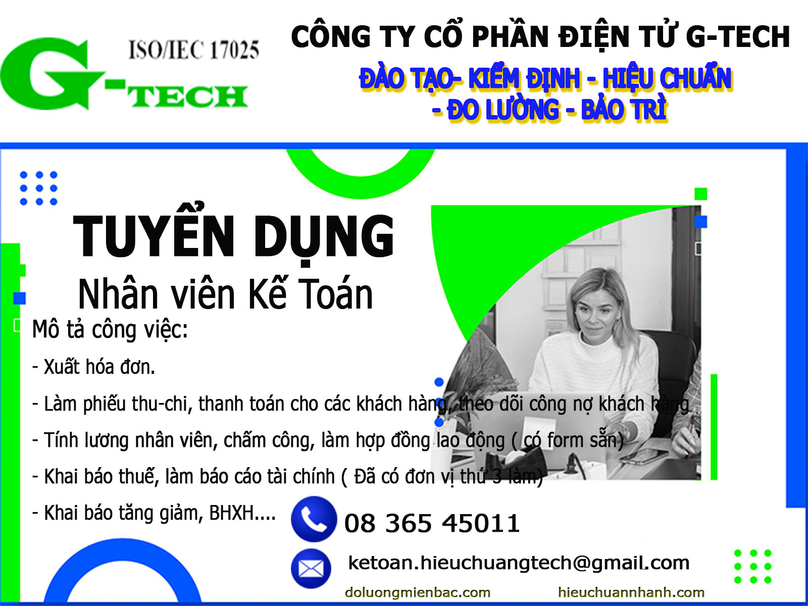 TUYỂN DỤNG NHÂN VIÊN KẾ TOÁN NỘI BỘ